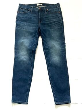 Madewell Jeans Women's 31 X 29 Blue Skinny 9” High Rise Stretch Denim